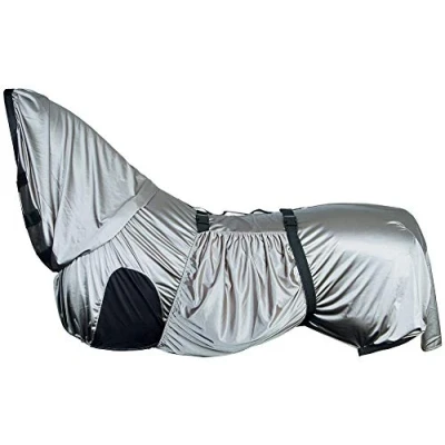 Afbeelding van Eczeemdekens Harry&#039;s Horse Eczeem/vliegendeken UV Grijs Zilver Bovenlengte: 115 cm &amp; Onderlengte: 165