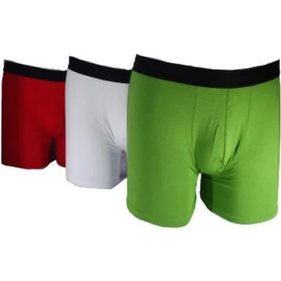 Afbeelding van Hipperboo® Bamboe Onderbroeken Maat M 3 paar Ondergoed Boxershort Rood/Wit/Groen
