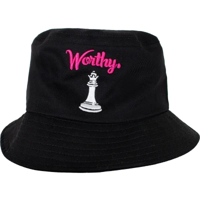 Afbeelding van Bucket hat Vissershoedje Zwart Dames Heren
