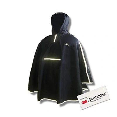Afbeelding van Salzmann 3M reflecterende regencape voor kinderen Waterdicht regenjack meisjes en jongens Gemaakt met Scotchlite