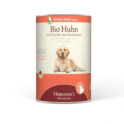 Afbeelding van Herrmann&#039;s Bio Adult hond Kip met venkel 400 gr.