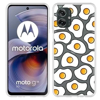 Afbeelding van Cazy Hoesje geschikt voor Motorola Moto G55 Siliconen Eitje
