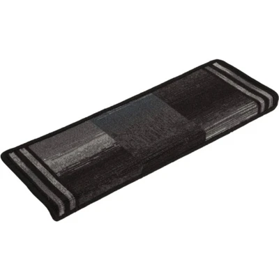 Afbeelding van vidaXL Trapmatten zelfklevend 15 st 65x21x4 cm zwart en grijs