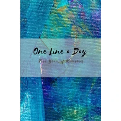 Afbeelding van One Line a Day: Five Years of Memories: Blue Canvas 5 Year Journal, Daily Yearly Memory Journal