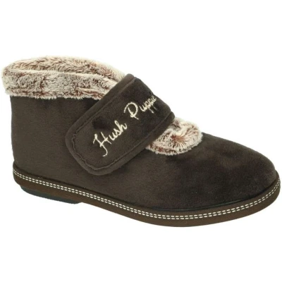 Afbeelding van Hush Puppies Dames bruin donker pantoffels maat 39