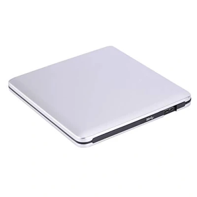 Afbeelding van externe dvd drive voor computers, USB 3.0 Dvd/cd rw Brander Slank stuurprogramma laptop Desktop(Zilver)