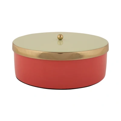 Afbeelding van Present Time Opbergbox Double Funky Large Scarlet red &amp; soft green