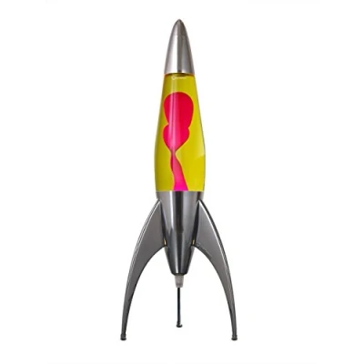 Afbeelding van Mathmos Telstar Rocket Lavalamp (Geel/Rood)