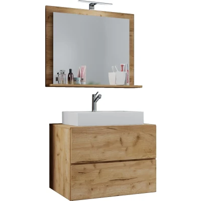 Afbeelding van Hioshop badkamerLendasM mdf eiken