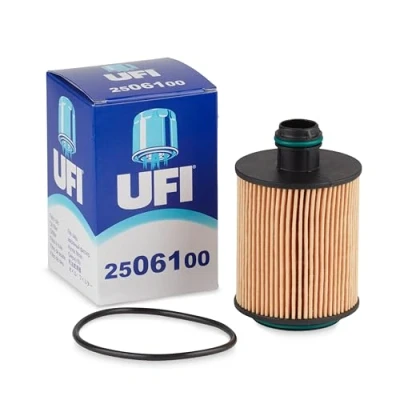 Afbeelding van UFI Filters, Oliefilter Voor Vervanging 25.061.00, Geschikt Auto&#039;S, Toepasbaar Op Verschillende Modellen Van Alfa Romeo, Citroën, Fiat, Ford, Lancia, Opel, Peugeot, Saab, Suzuki En Vauxhall