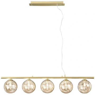 Afbeelding van ECO Light NEPTUN 9120 SQ5 GO Hanglamp G9 Messing, Champagne