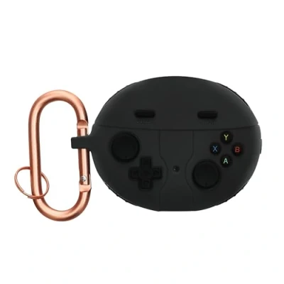 Afbeelding van kwmobile Hoes geschikt voor Huawei Freebuds 5i Siliconen cover oordopjes in zwart Gameconsole design