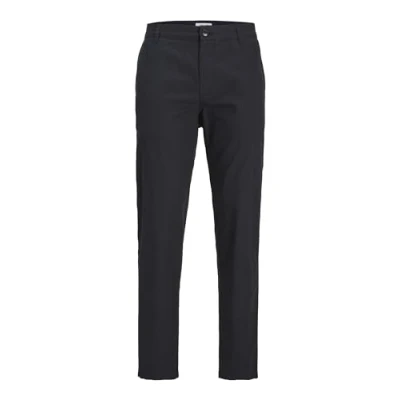 Afbeelding van JACK &amp; JONES Jpstace Jjsummer Linen Blend Pant Sn Chinobroek voor heren, zwart, 36W x 34L