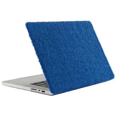 Afbeelding van Teddy Hard Cover / Hardcase MacBook Pro 13 Inch (2020 2022) Textiel Cobalt Blue Blauw iMoshion