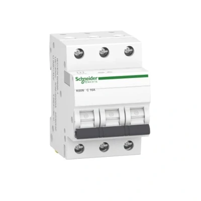 Afbeelding van Schneider Electric A9K02316 stroomonderbreker 1 Pack K60N 3P, 16A, C karakteristiek, 6kA