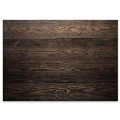 Afbeelding van 100 papieren placemats motief donker hout I dv_332 DIN A3 tafelonderlegger van papier modern wegwerp stijlvol