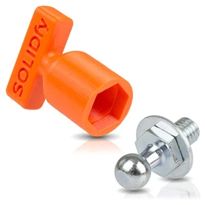 Afbeelding van Kogeltappen voor gasveer achterklep 10 mm bal M8 schroefdraad SOLIDfy