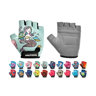 Afbeelding van Halfvinger Fietshandschoenen Kinderen voor Jongens en Meisjes perfect Wielersport Mountainbike Racefiets (Octopus&#039;s Garden, JR M 7 7,5cm)