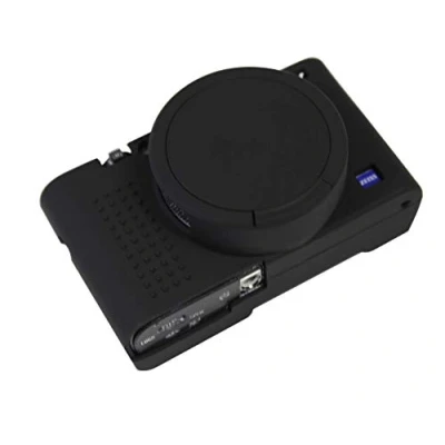 Afbeelding van Siliconen Gel Camera Case Voor Sony Cyber shot DSC RX100 VII / RX100M7 Beschermende Rubber Zachte Cover Tas Zwart