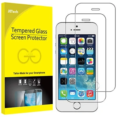 Afbeelding van JETech Schermbeschermer Compatibel met iPhone SE (Editie 2016), 5s, 5 en 5c, Gehard Glas Screen Protector, 2 Stuks