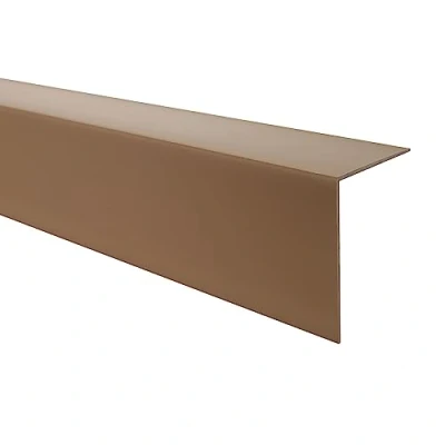 Afbeelding van Quest PVC hoekprofiel zelfklevend, rand en hoekbescherming 25x25mm, 200cm, bruin Robuust duurzaam