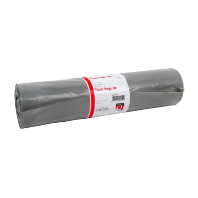 Afbeelding van Afvalzak Quantore LDPE T50 60L grijs extra stevig 60x90cm 25 stuks