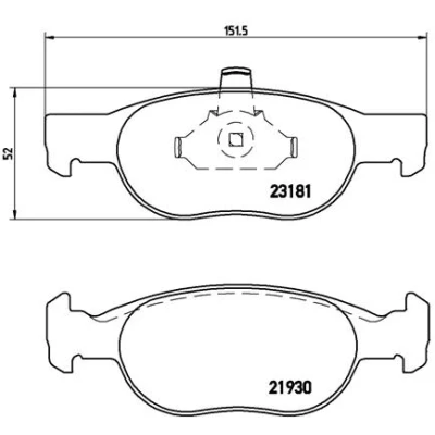 Afbeelding van Brembo Remblokset P 23 125