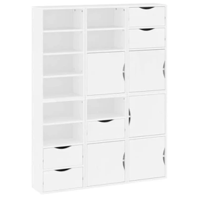Afbeelding van vidaXL Bijzetkasten 6 st 40x24x79 cm massief grenenhout wit