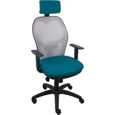 Afbeelding van P&amp;C Bureaustoel Met Hoofdsteun Jorquera 10Crncr Grijs Groen/Blauw