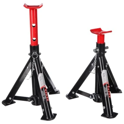 Afbeelding van SIXTOL Mechanic Car Stand 3T Opvouwbare autosteunbokken, 2 stuks, draagkracht 3 ton, in hoogte verstelbaar, compact en draagbaar