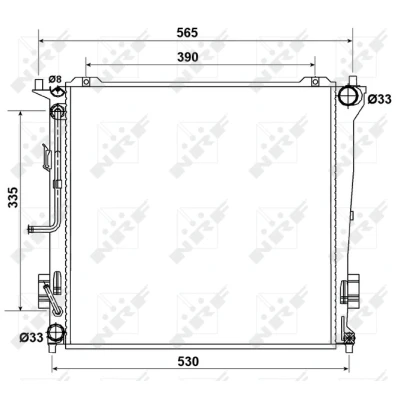 Afbeelding van NRF Radiateur 53163