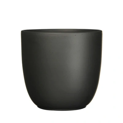 Afbeelding van Bloempot Pot rond es/12 tusca 13 x 13.5 cm zwart mat Mica Decorations