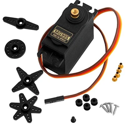 Afbeelding van AZDelivery MG995 Micro Digital Servo Motor voor RC Robots Helikoptervliegtuigen compatibel met Arduino inclusief E Book! 1