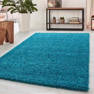 Afbeelding van Hoogpolig vloerkleed Sade Turquoise 80x150cm Adana Carpets