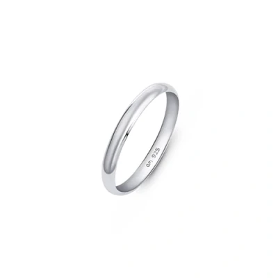 Afbeelding van Amberta Dames 925 Sterling Zilveren Trouwring: 2.5 mm Trouwring voor Vrouwen Maat 16