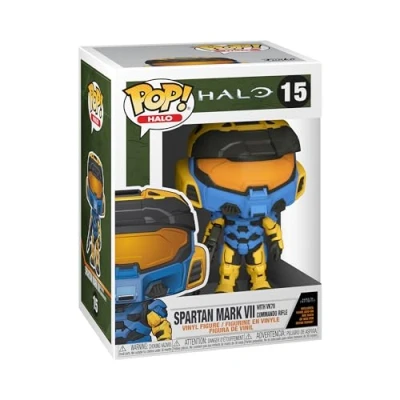 Afbeelding van Pop Halo Infinite Blue Spartan Mark VII with Vk78 Vinyl Figure