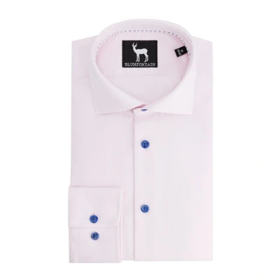 Afbeelding van Gents Blumfontain uni twill roze Maat L
