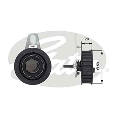 Afbeelding van Gates Spanrol distributieriem T43108