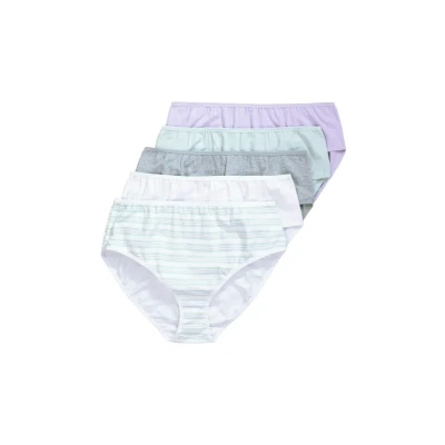 Afbeelding van Ulla Popken 5 PACK Stripes Slip, Dames, Maat: 50/52, Hellgrün