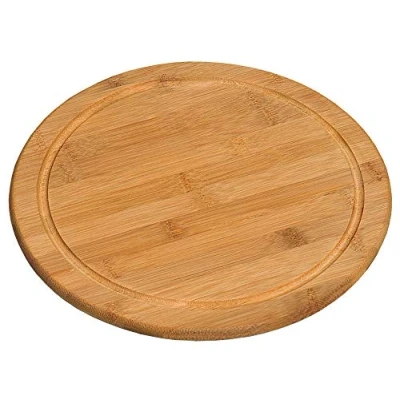 Afbeelding van Kesper 58444 vleesbord, Ø 30 cm, van FSC® gecertificeerd bamboe, vesperbord, pizzabord, houten bord, snijplank