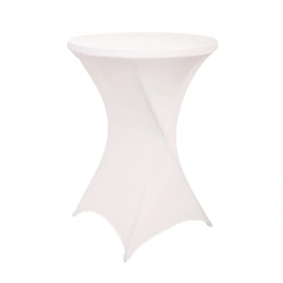 Afbeelding van Tafelrok BRASQ voor statafel 80cm wit