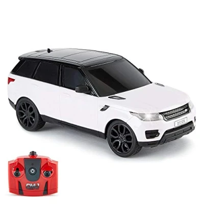 Afbeelding van CMJ RC Cars TM Range Rover Sport auto met afstandsbediening schaal 1:24 werkende led verlichting, radiografisch bestuurbare supercar (Range White) ...