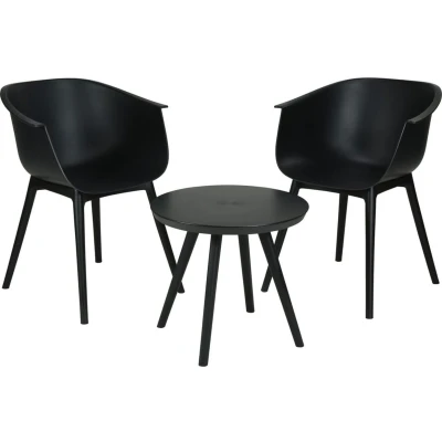 Afbeelding van Balkonset Gardalux 3 delig (ABS, Zwart)
