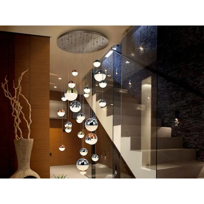 Afbeelding van Schuller Valencia LED hanglamp Sphere meerkleurig 27 lamps, app