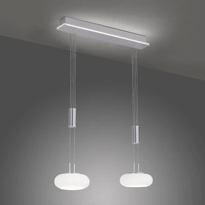 Afbeelding van Paul Neuhaus 2 lichts hanglamp Q Etienne metaal 2076 55