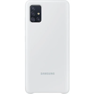 Afbeelding van Samsung Galaxy A51 Hoesje Siliconen en TPU (zacht) Softcase/Backcover Wit Telefoonhoesje