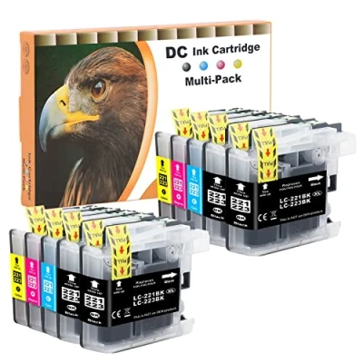 Afbeelding van D&amp;C 10x inktpatronen compatibel met Brother LC 221 223 XL voor MFC J5320DW J5620DW J5625DW J5720DW J680DW J880DW DCP J562DW J4120DW J4420DW J4425DW