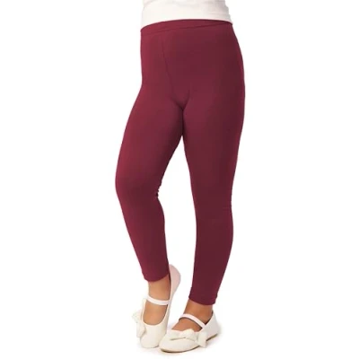 Afbeelding van Merry Style MS MS10 130 LE Meisjes Lang Leggings Sport Vrijetijdsbroek Viscose Sporbroek Yogabroek Wijn 158