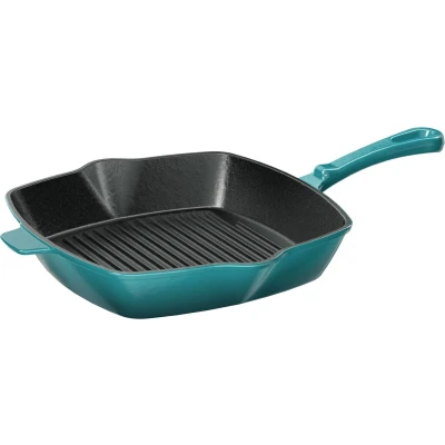 Afbeelding van Gietijzeren grillpan (Petrol)