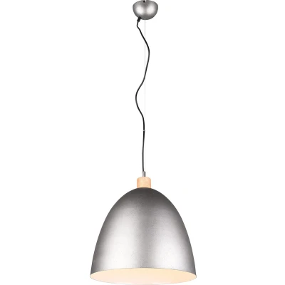 Afbeelding van Reality LED Hanglamp E27 Fitting Rond Nikkel Aluminium Tot 60W